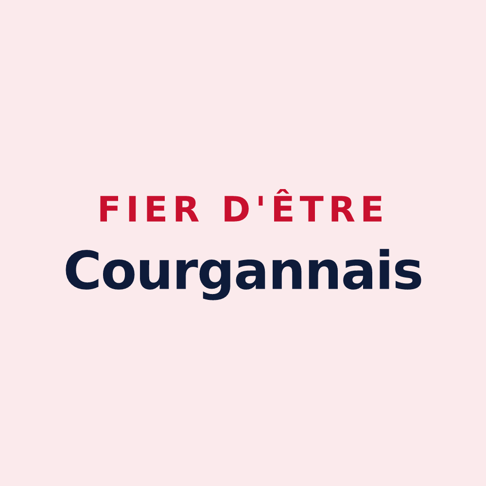 Magnet « Fier d'être Courgannais » — design pour Courgains