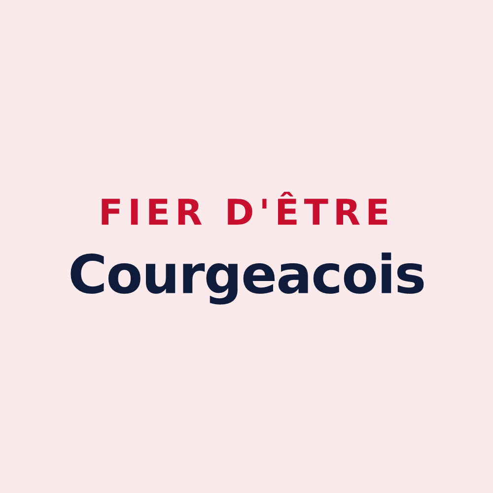 Magnet « Fier d'être Courgeacois » — design pour Courgeac