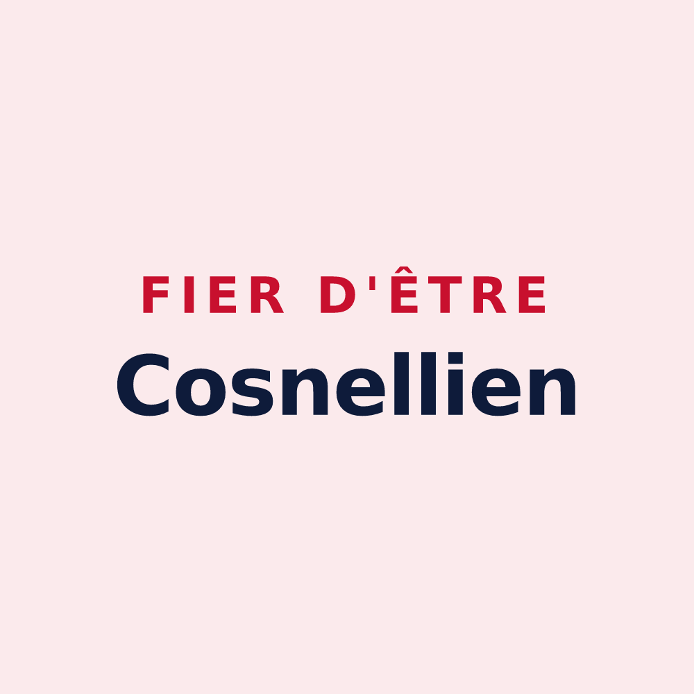 Magnet « Fier d'être Cosnellien » — design pour Courgenard