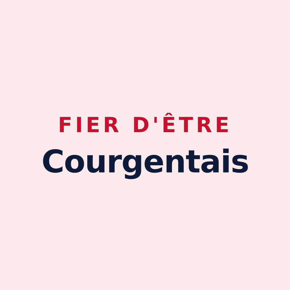 Magnet « Fier d'être Courgentais » — design pour Courgent