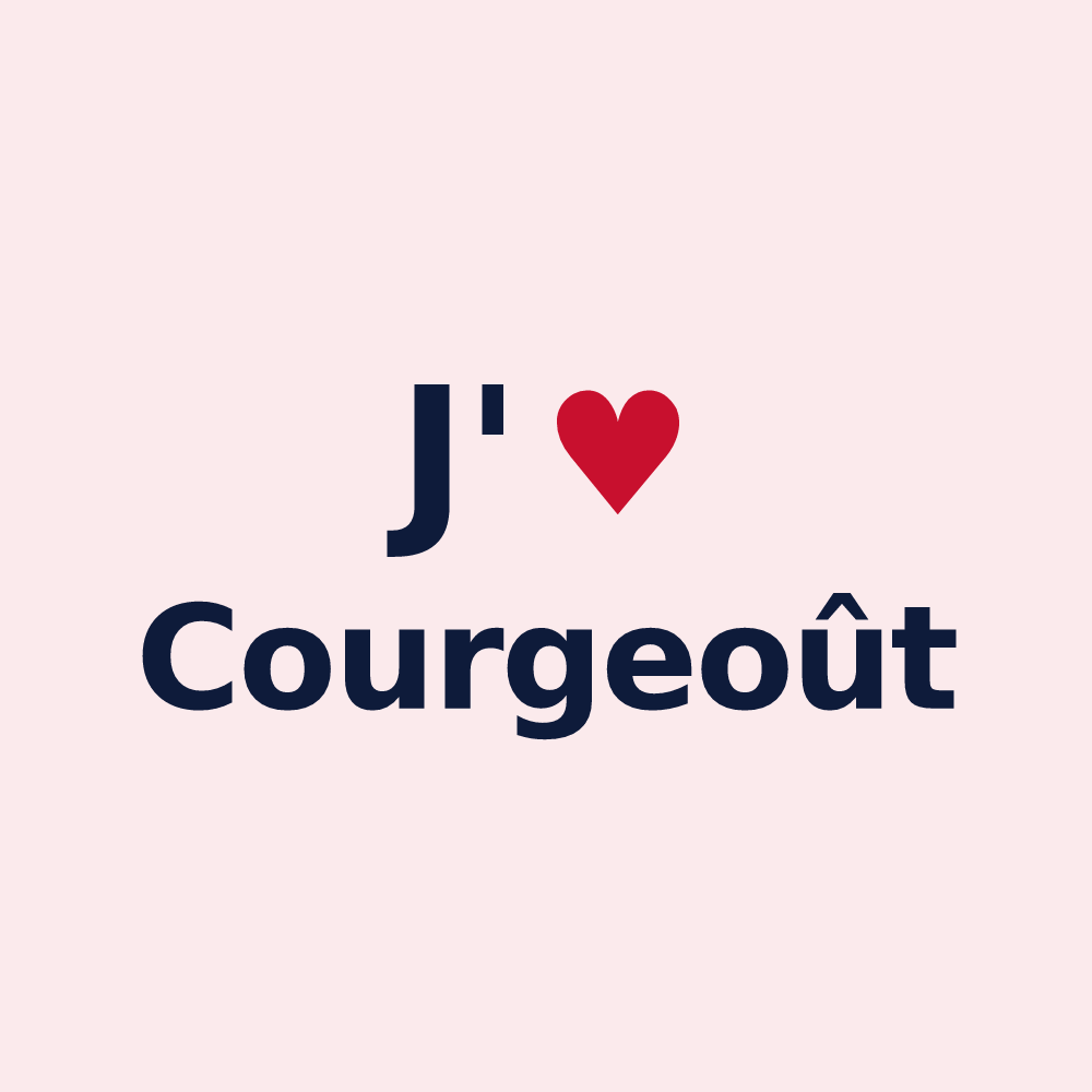 Magnet personnalisé Courgeoût — design J'aime Courgeoût