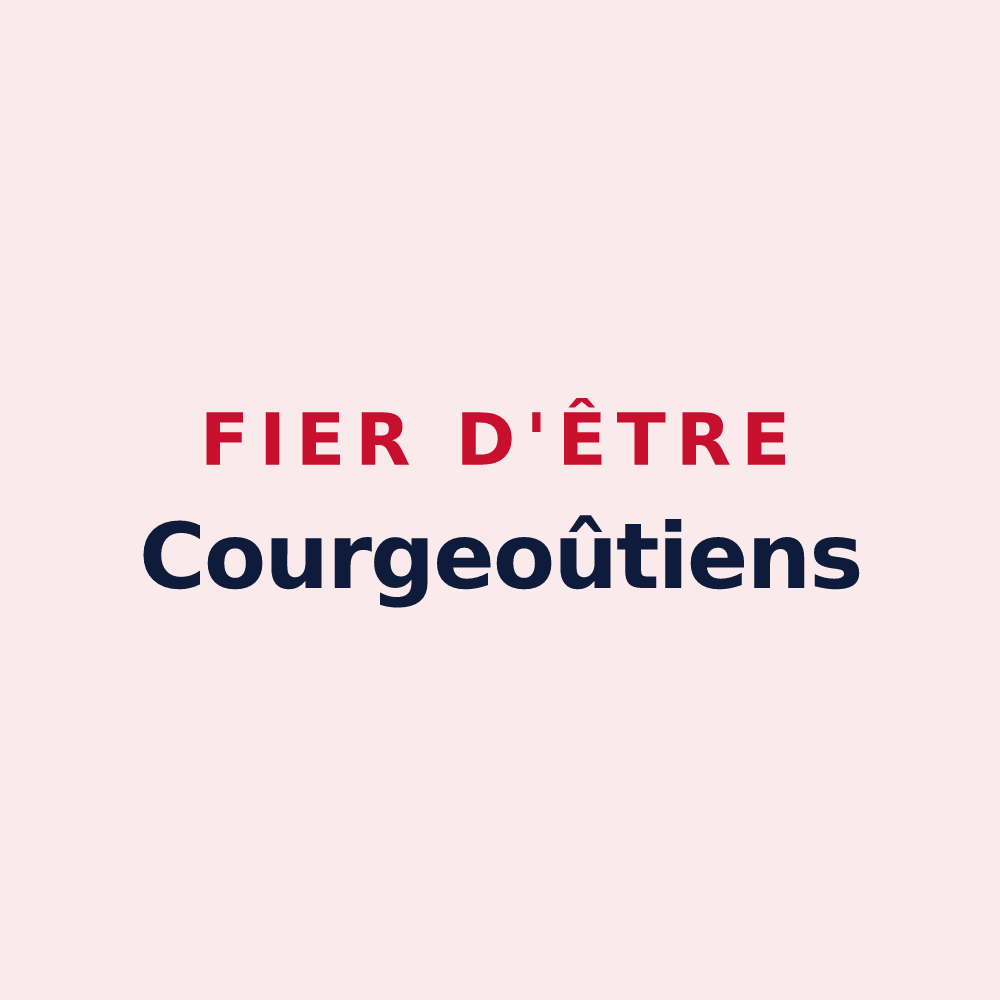 Magnet « Fier d'être Courgeoûtiens » — design pour Courgeoût