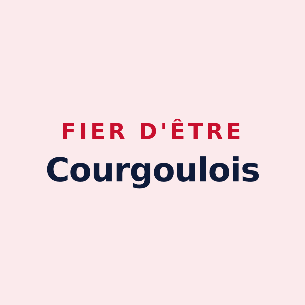 Magnet « Fier d'être Courgoulois » — design pour Courgoul