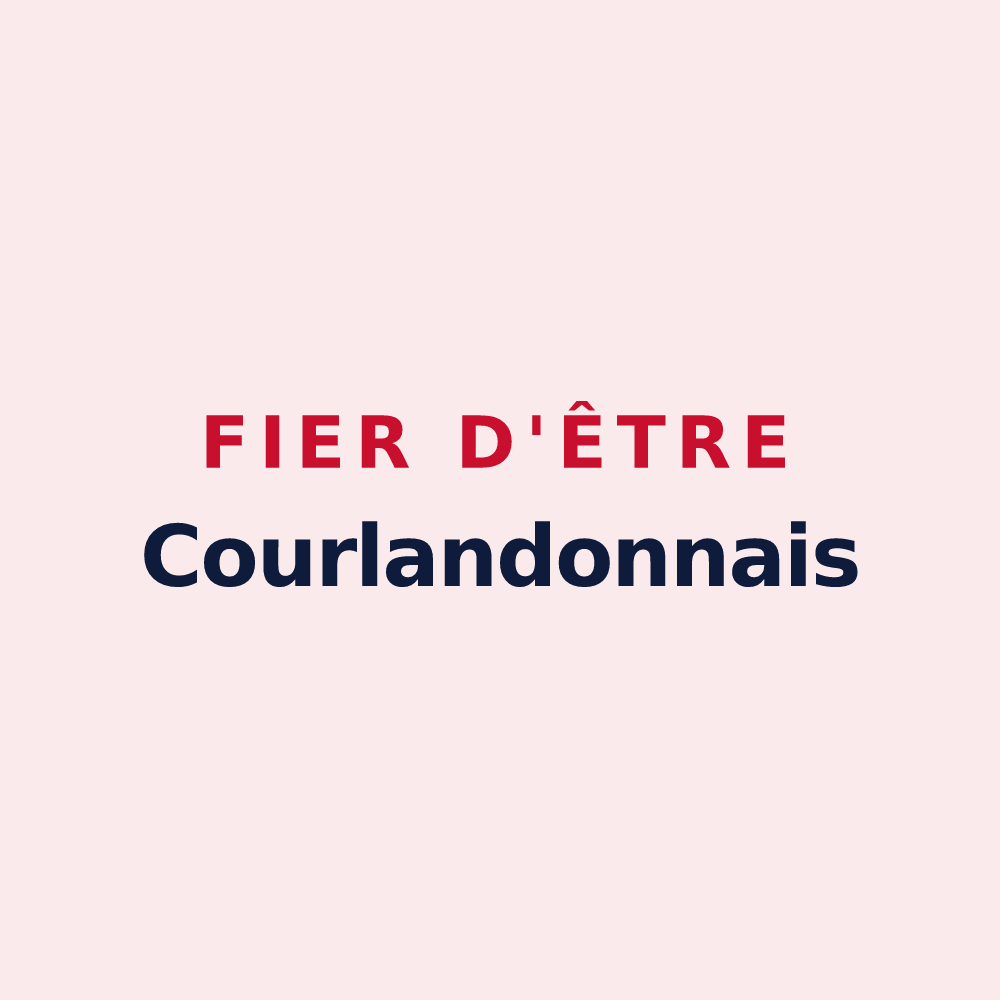 Magnet « Fier d'être Courlandonnais » — design pour Courlandon