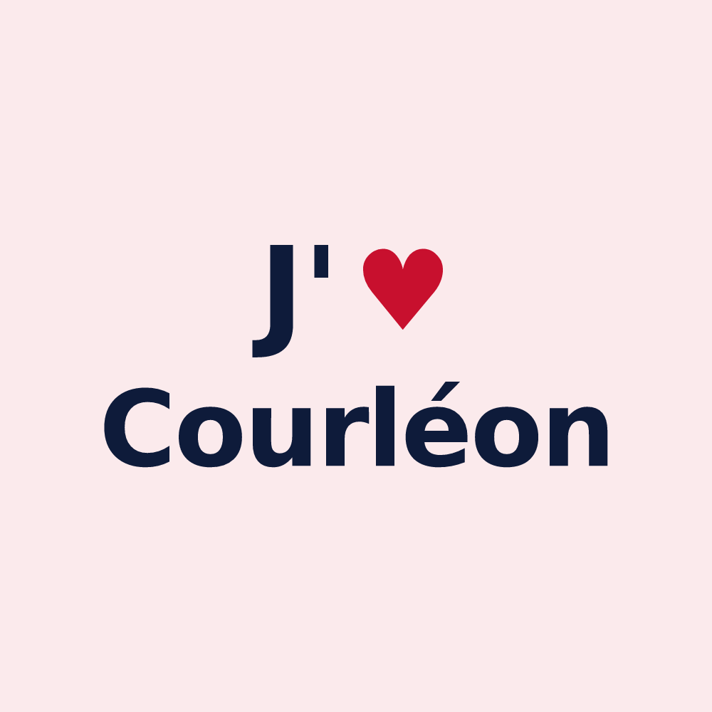 Magnet personnalisé Courléon — design J'aime Courléon