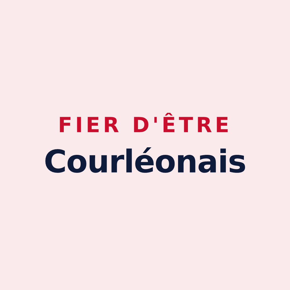Magnet « Fier d'être Courléonais » — design pour Courléon