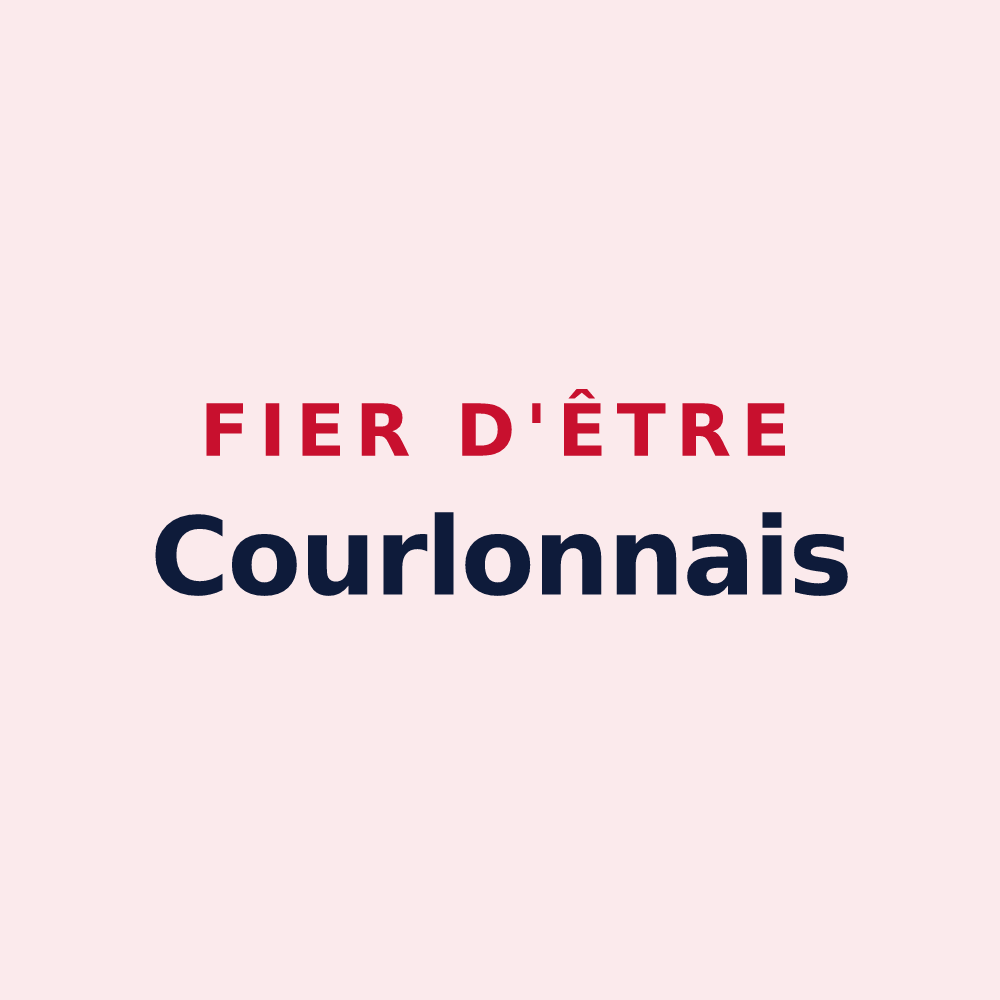 Magnet « Fier d'être Courlonnais » — design pour Courlon-sur-Yonne