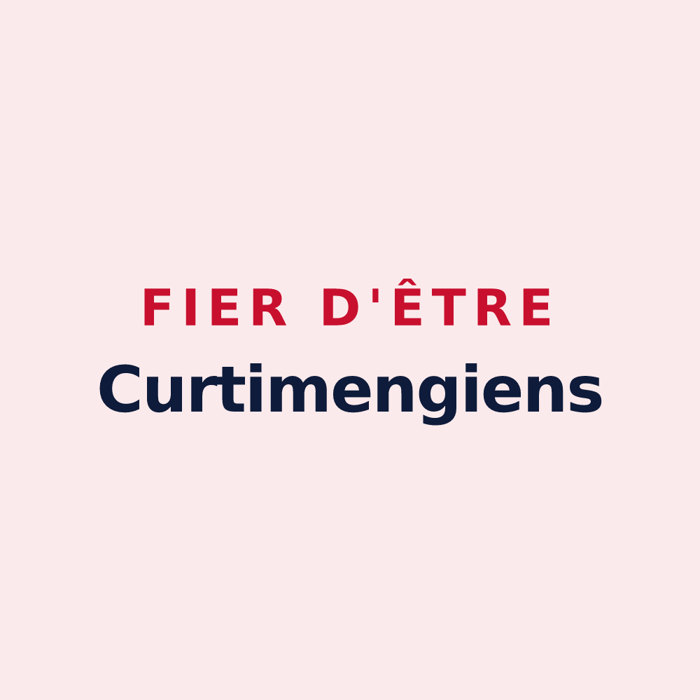 Magnet « Fier d'être Curtimengiens » — design pour Courmangoux