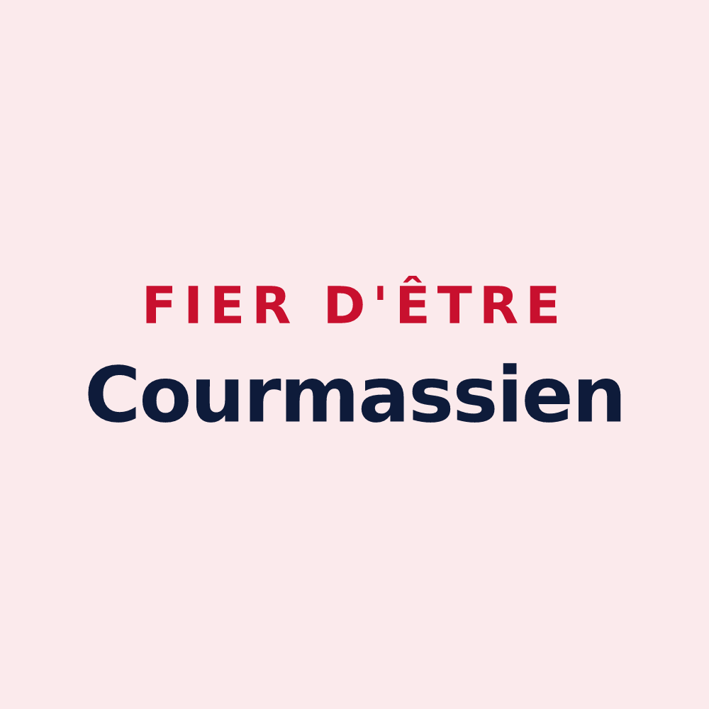 Magnet « Fier d'être Courmassien » — design pour Courmas
