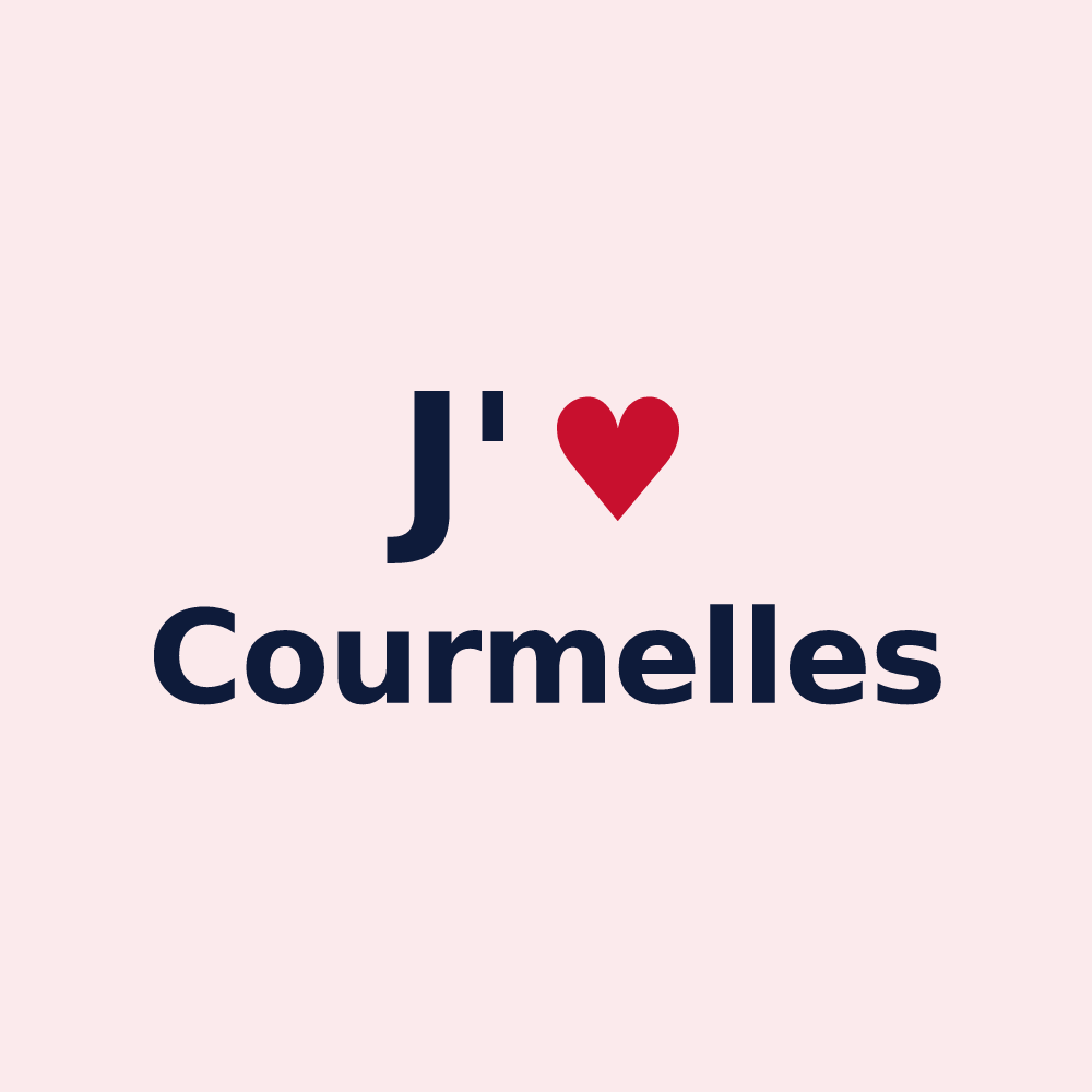 Magnet personnalisé Courmelles — design J'aime Courmelles