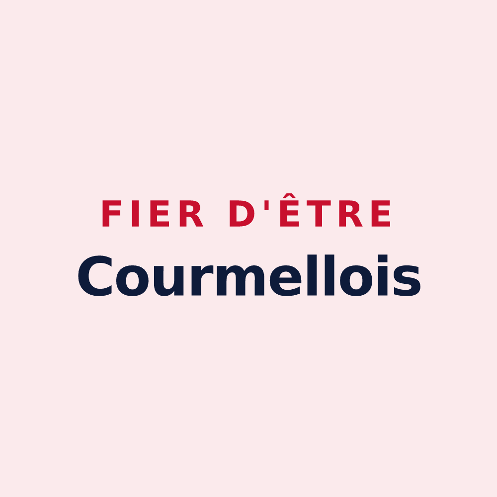 Magnet « Fier d'être Courmellois » — design pour Courmelles