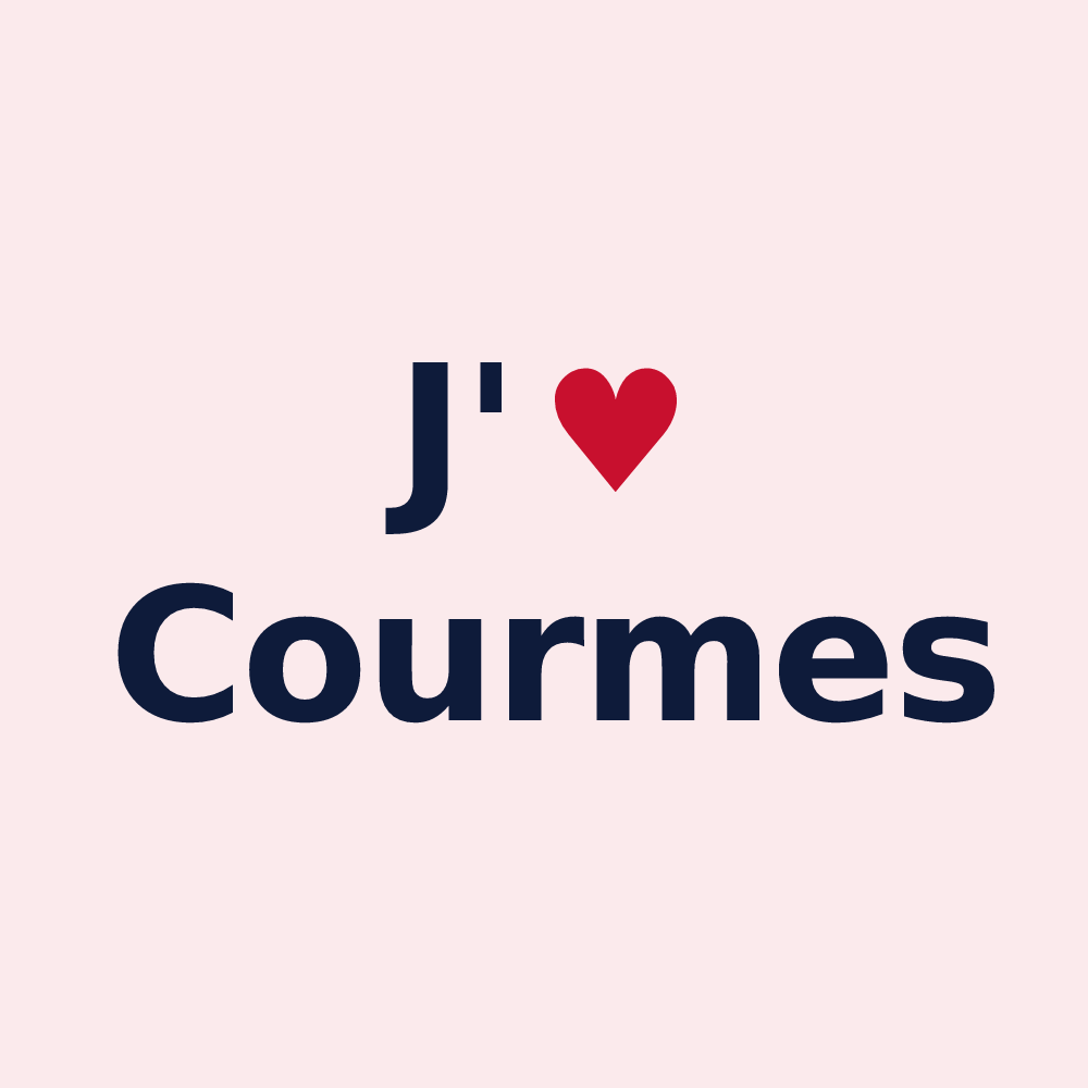 Magnet personnalisé Courmes — design J'aime Courmes