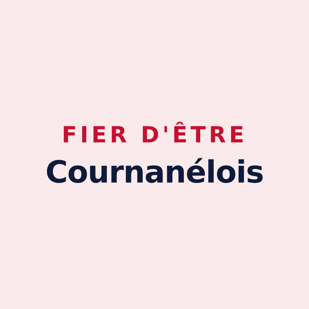Magnet « Fier d'être Cournanélois » — design pour Cournanel