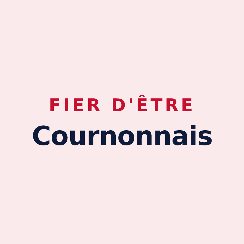 Magnet « Fier d'être Cournonnais » — design pour Cournon-d'Auvergne