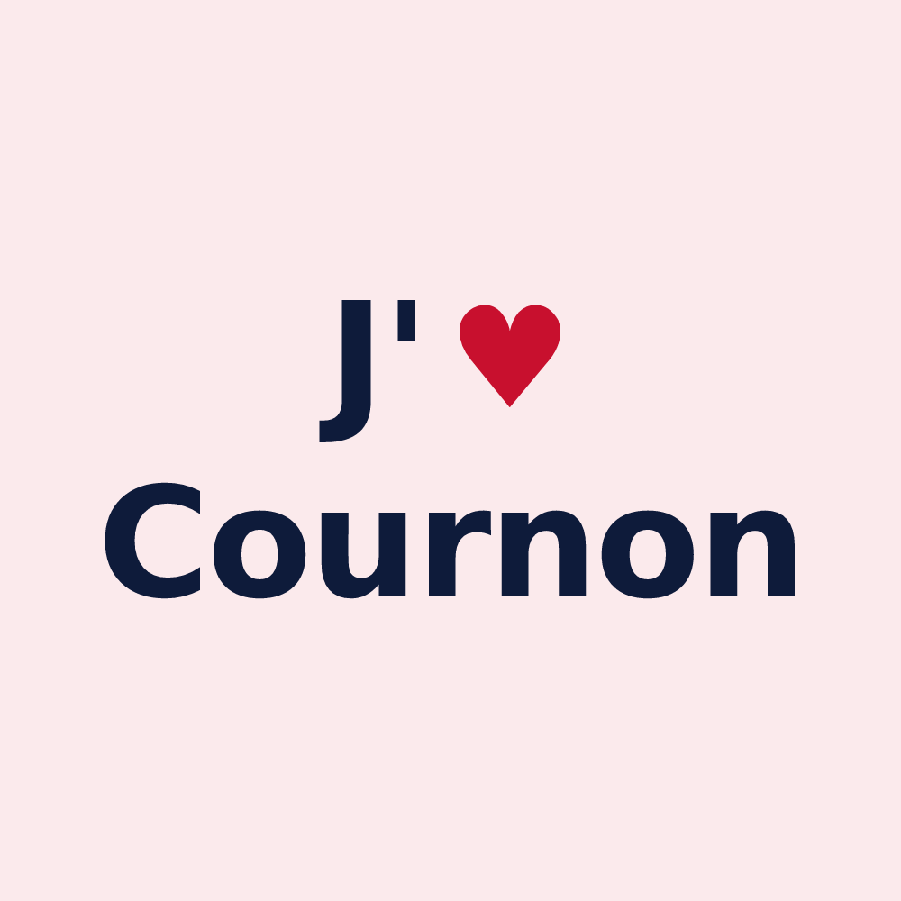 Magnet personnalisé Cournon — design J'aime Cournon