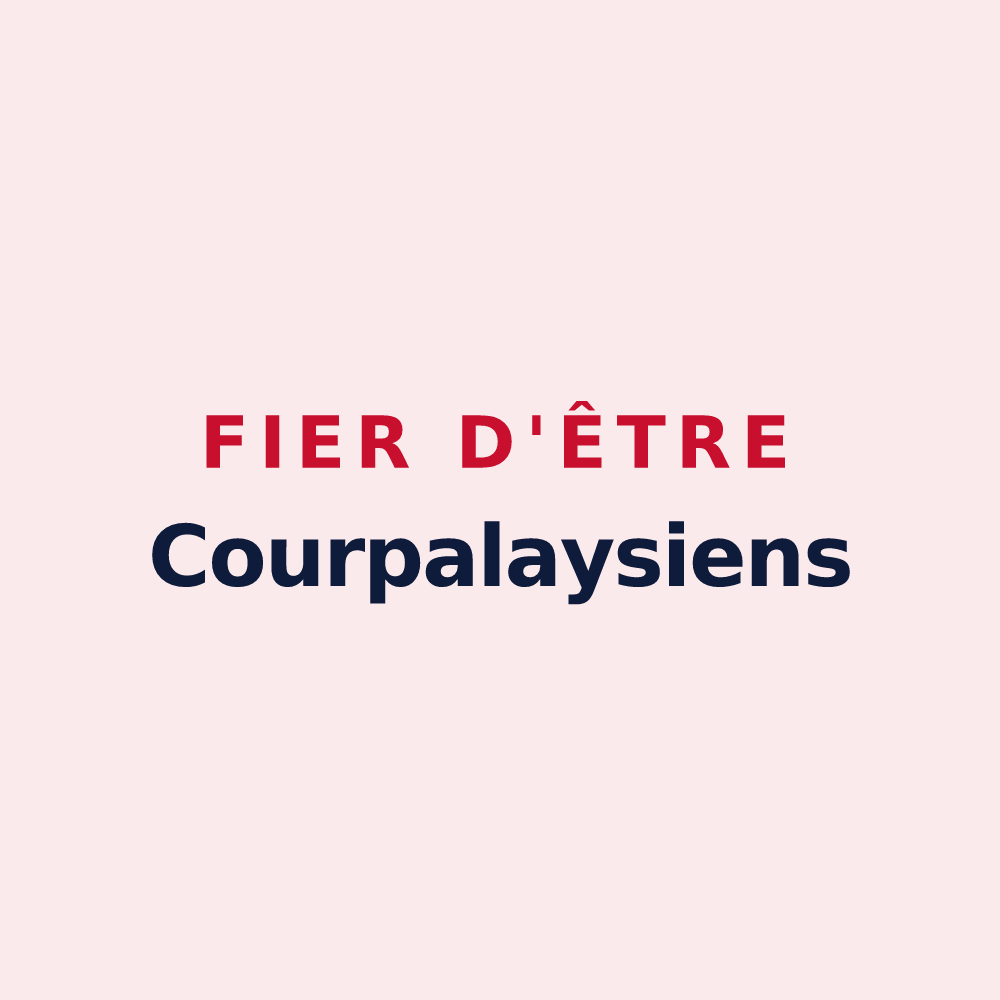 Magnet « Fier d'être Courpalaysiens » — design pour Courpalay