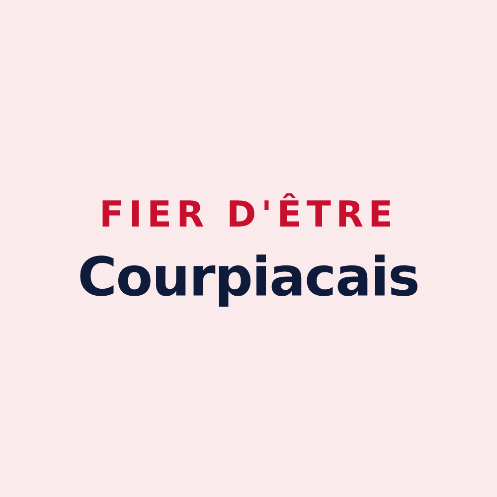 Magnet « Fier d'être Courpiacais » — design pour Courpiac