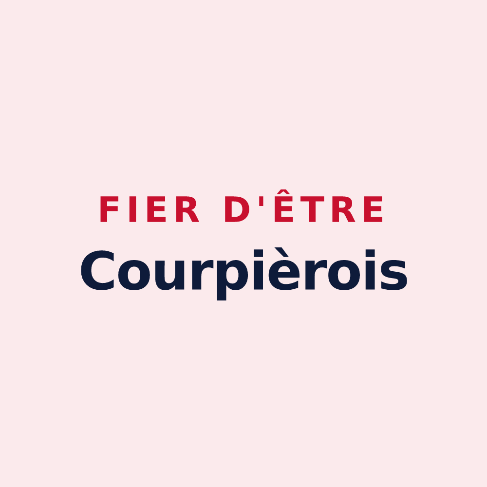 Magnet « Fier d'être Courpièrois » — design pour Courpière