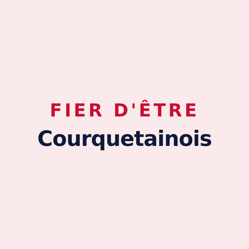 Magnet « Fier d'être Courquetainois » — design pour Courquetaine