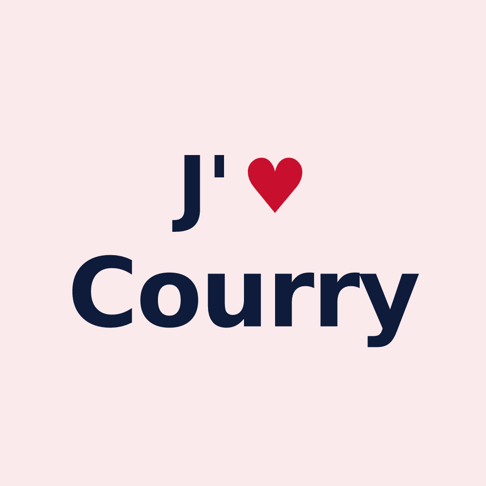 Magnet personnalisé Courry — design J'aime Courry