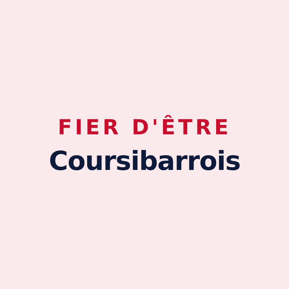Magnet « Fier d'être Coursibarrois » — design pour Cours-les-Barres