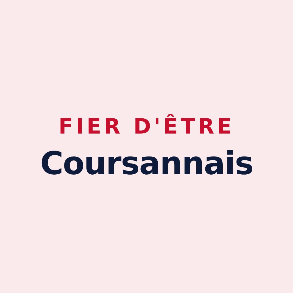 Magnet « Fier d'être Coursannais » — design pour Coursan-en-Othe