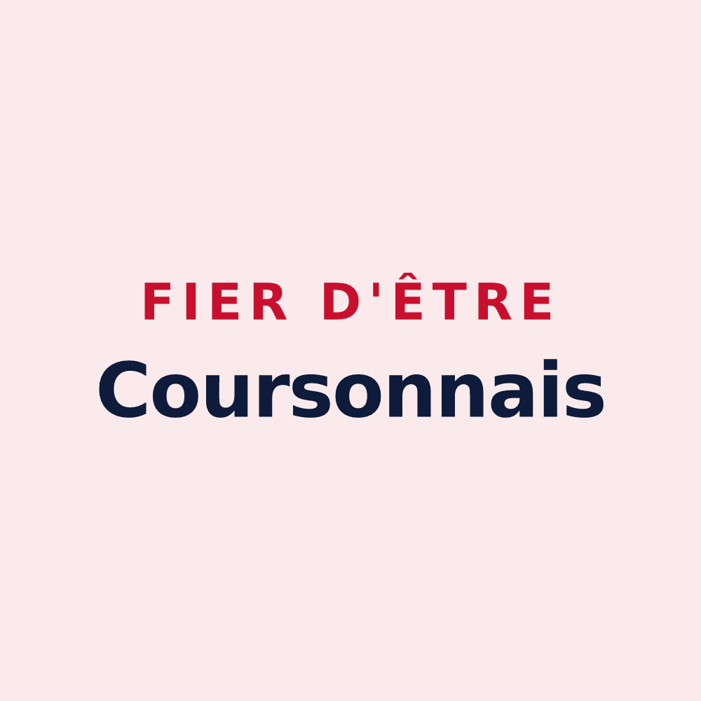 Magnet « Fier d'être Coursonnais » — design pour Courson-les-Carrières