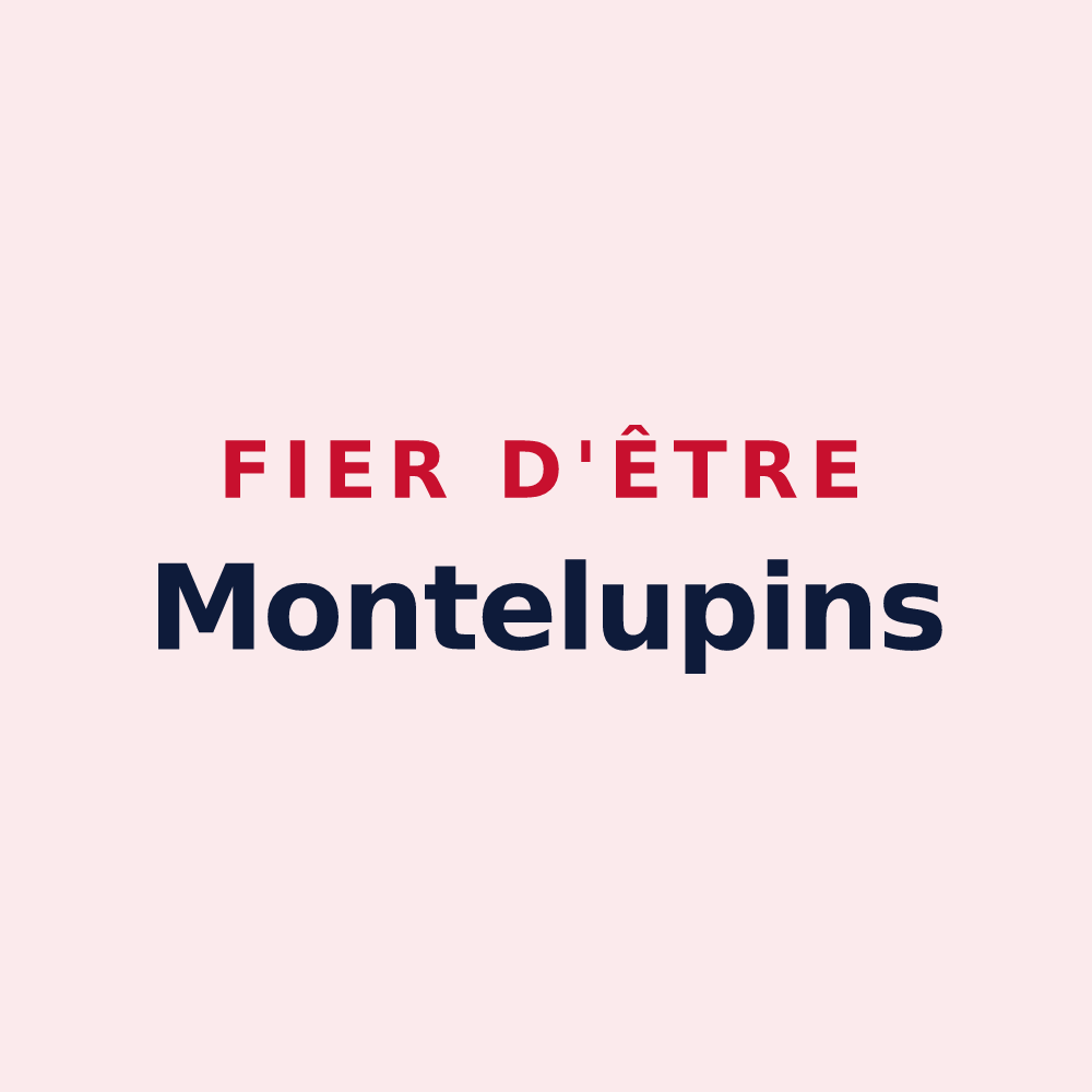 Magnet « Fier d'être Montelupins » — design pour Courson-Monteloup