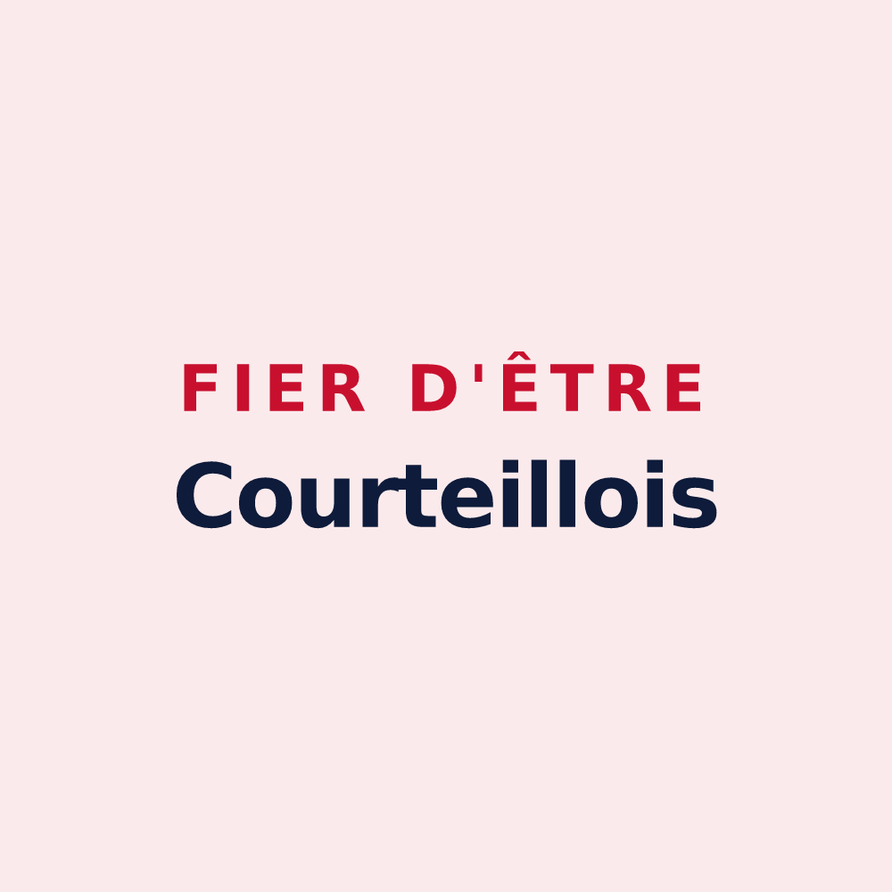 Magnet « Fier d'être Courteillois » — design pour Courteilles