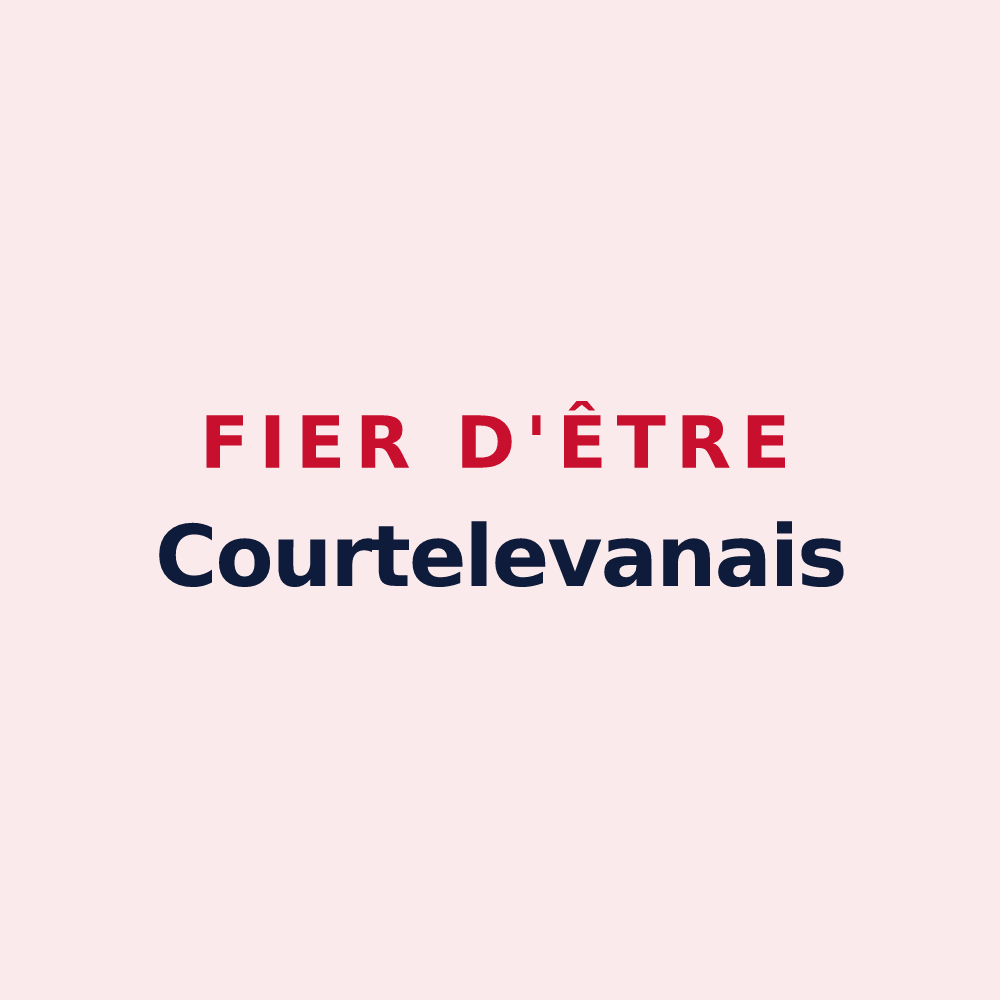 Magnet « Fier d'être Courtelevanais » — design pour Courtelevant