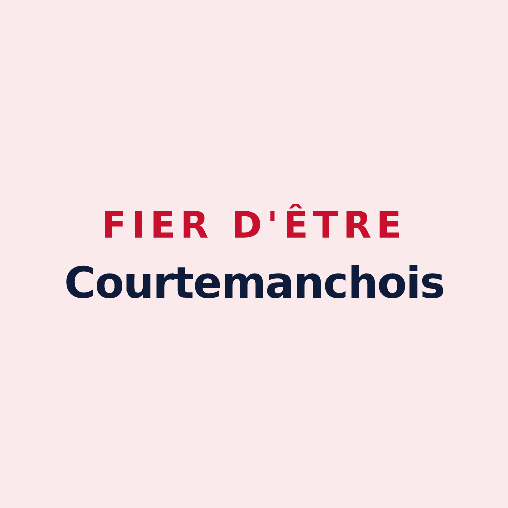 Magnet « Fier d'être Courtemanchois » — design pour Courtemanche