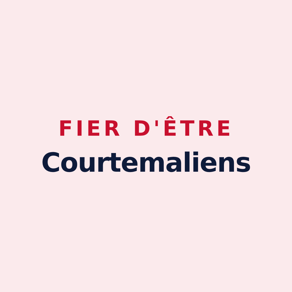 Magnet « Fier d'être Courtemaliens » — design pour Courtemaux