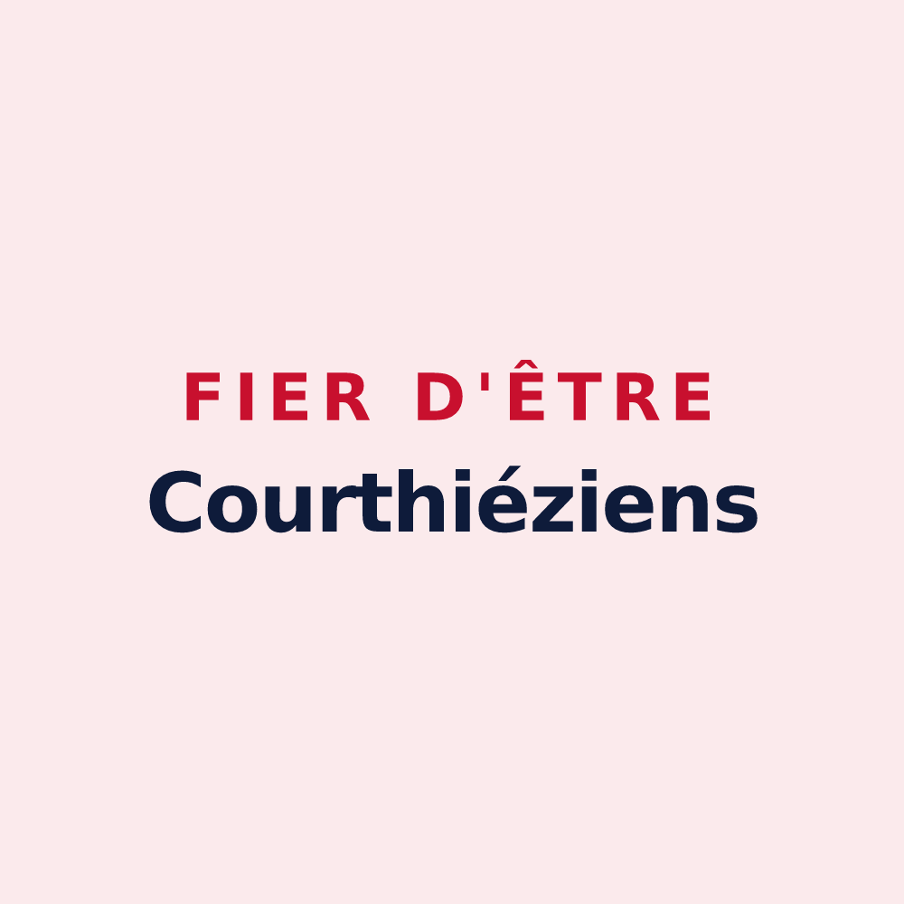 Magnet « Fier d'être Courthiéziens » — design pour Courthiézy