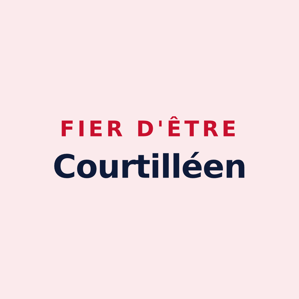Magnet « Fier d'être Courtilléen » — design pour Courtillers