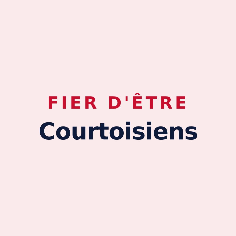 Magnet « Fier d'être Courtoisiens » — design pour Courtois-sur-Yonne