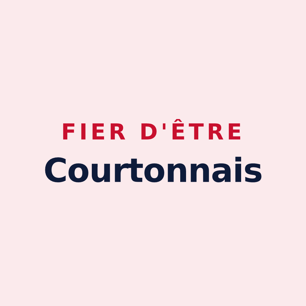 Magnet « Fier d'être Courtonnais » — design pour Courtonne-les-Deux-Églises