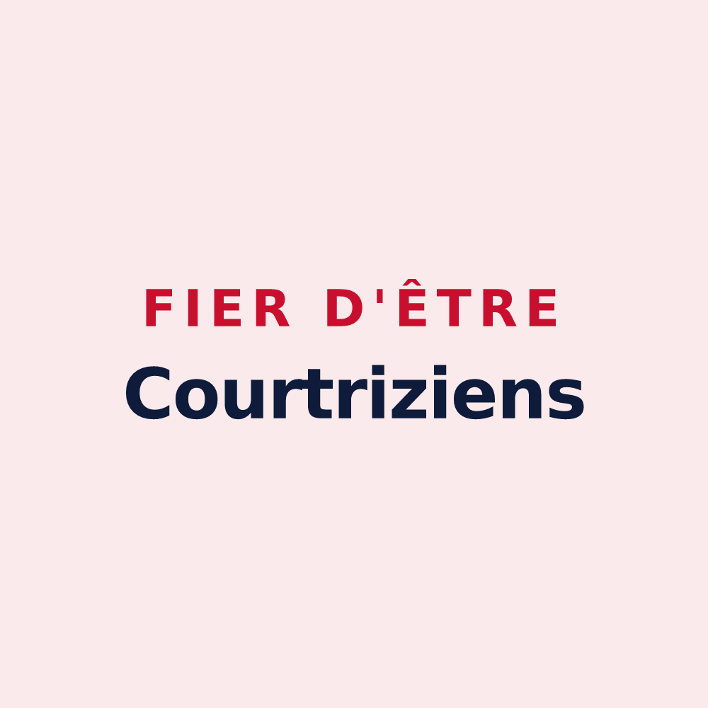 Magnet « Fier d'être Courtriziens » — design pour Courtrizy-et-Fussigny
