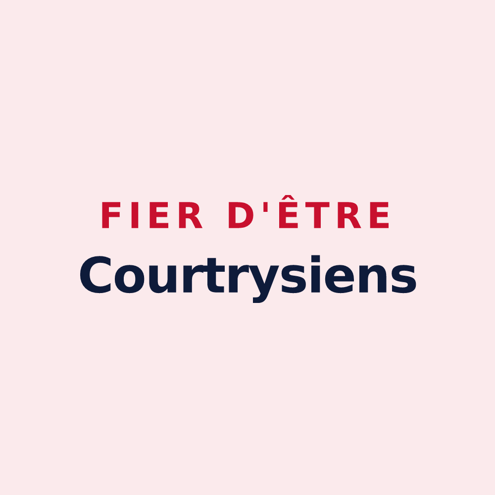 Magnet « Fier d'être Courtrysiens » — design pour Courtry