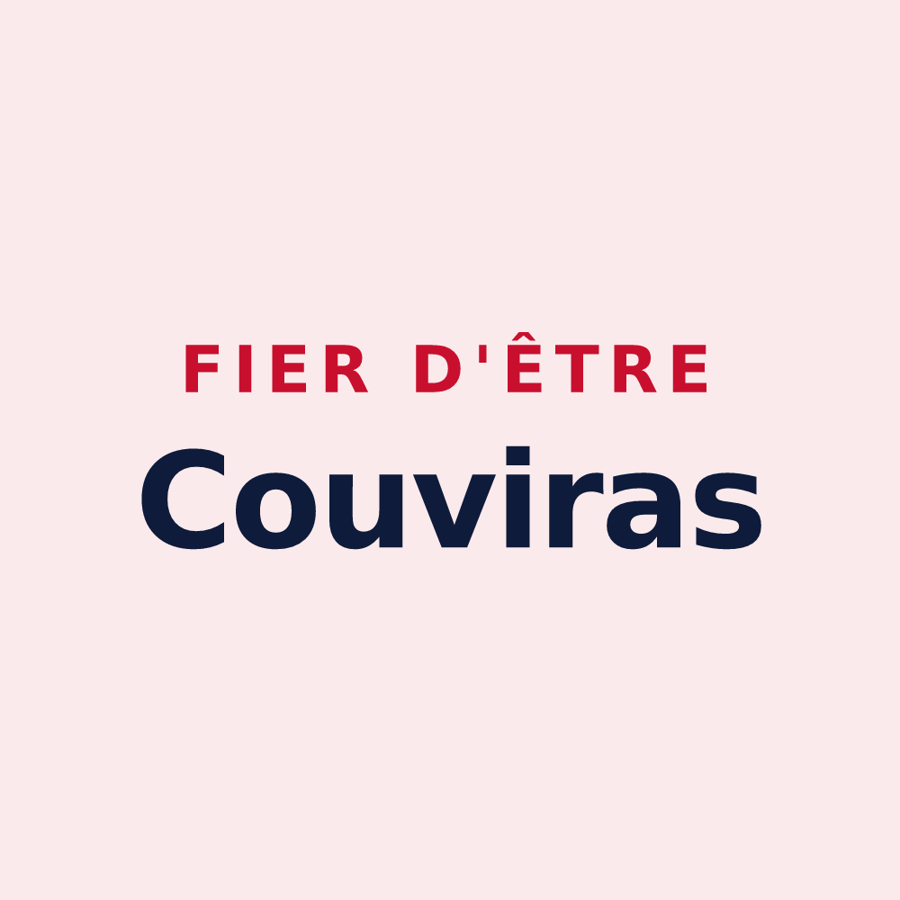 Magnet « Fier d'être Couviras » — design pour Courvières