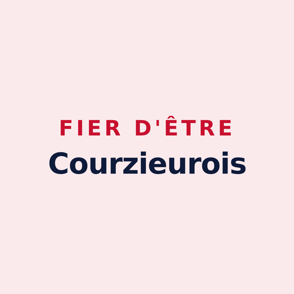 Magnet « Fier d'être Courzieurois » — design pour Courzieu