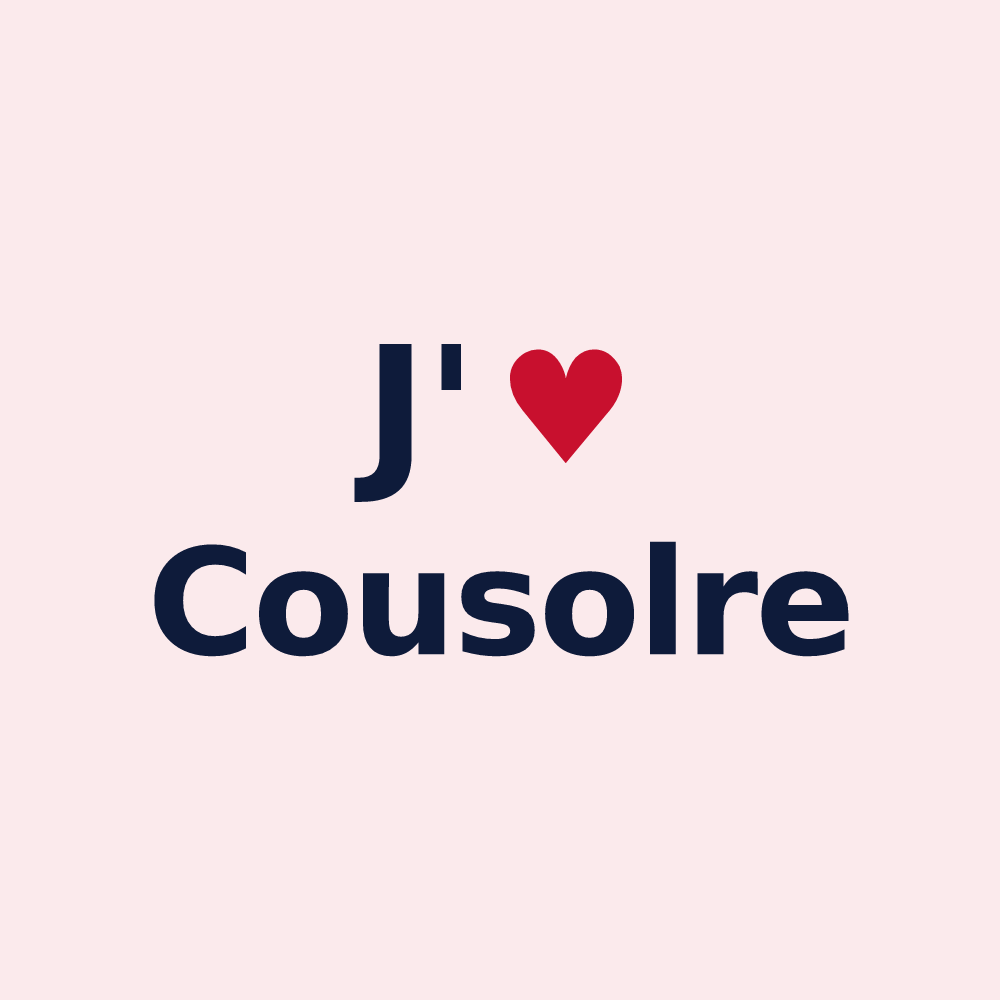 Magnet personnalisé Cousolre — design J'aime Cousolre