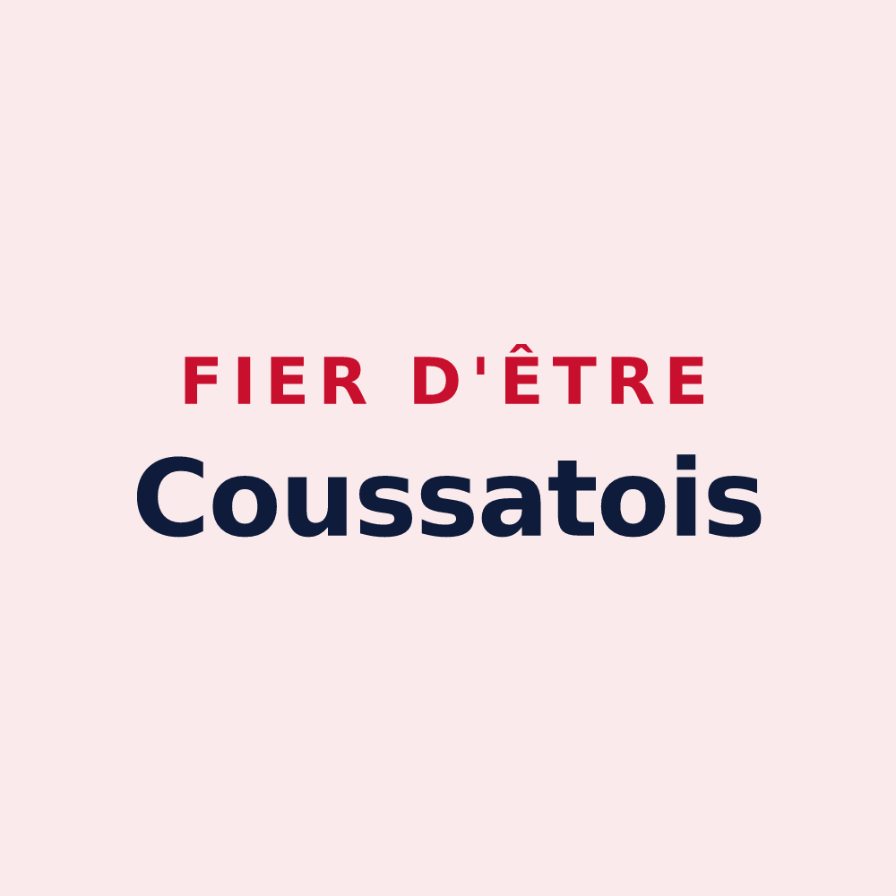 Magnet « Fier d'être Coussatois » — design pour Coussa