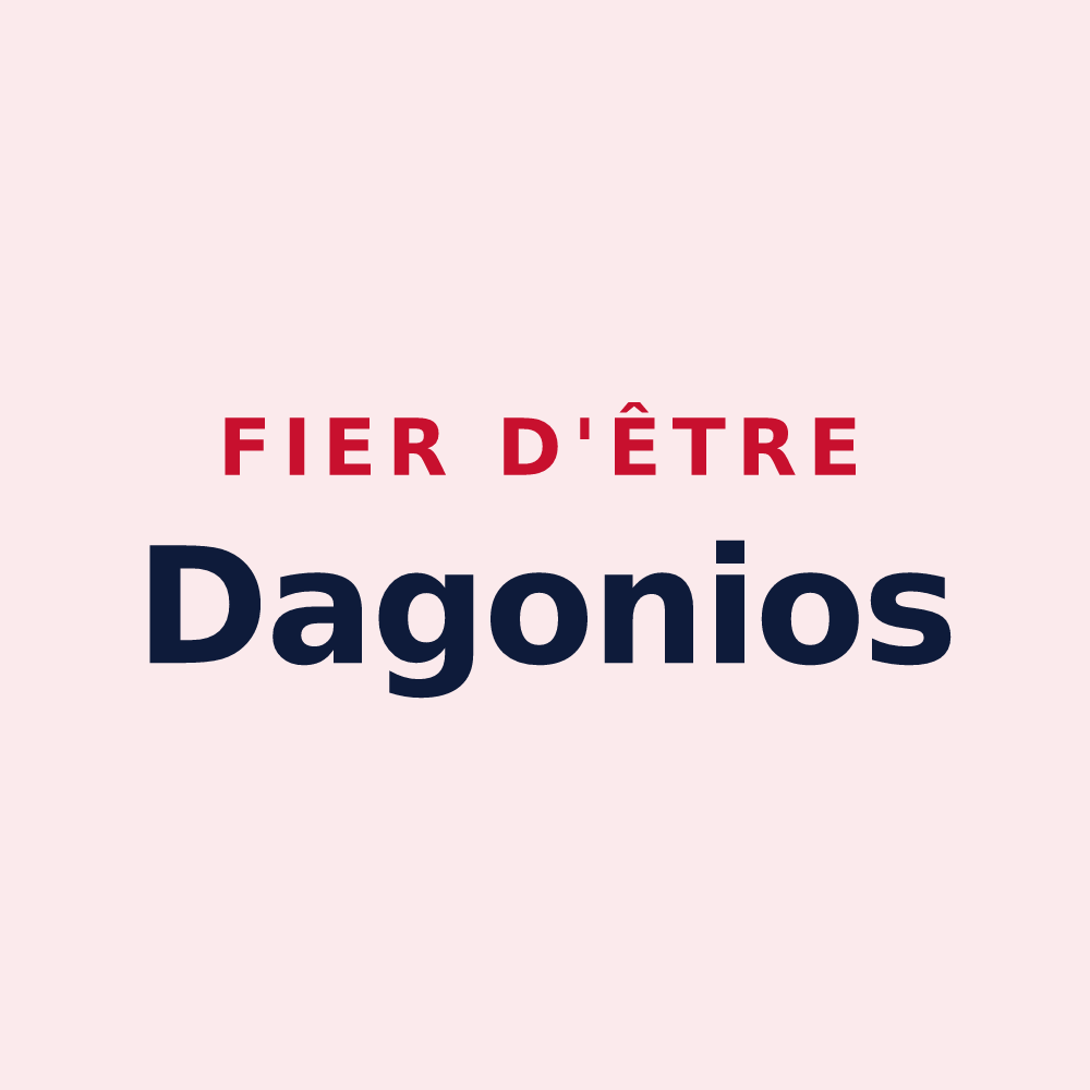 Magnet « Fier d'être Dagonios » — design pour Coussegrey