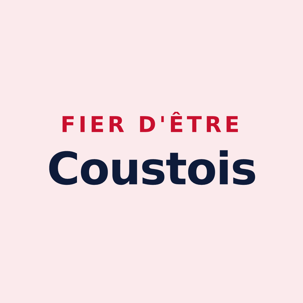 Magnet « Fier d'être Coustois » — design pour Coust
