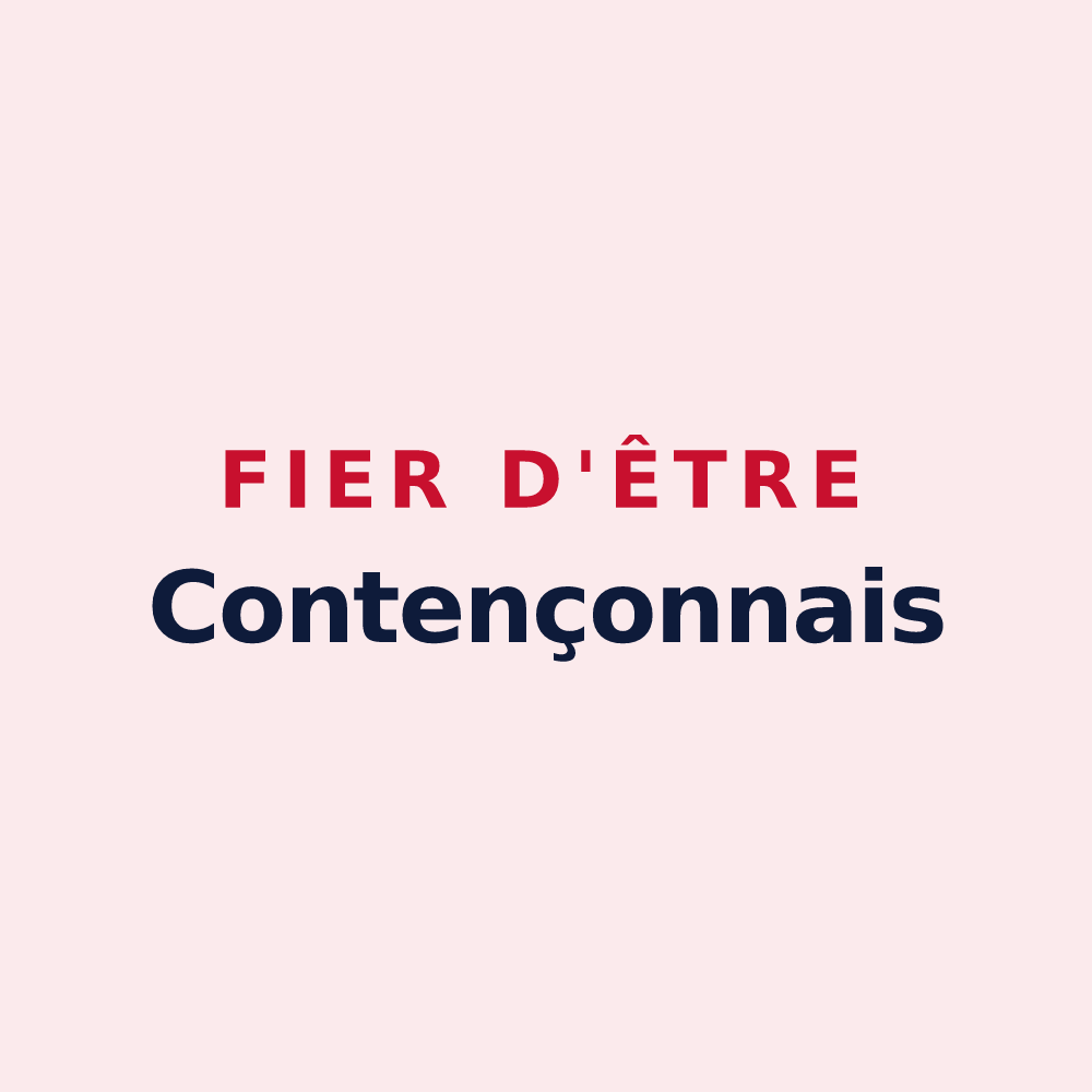 Magnet « Fier d'être Contençonnais » — design pour Coutençon