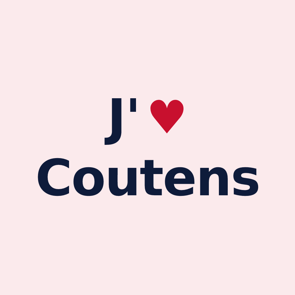 Magnet personnalisé Coutens — design J'aime Coutens