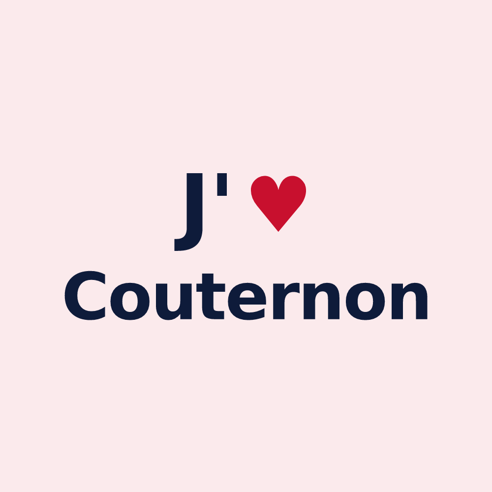 Magnet personnalisé Couternon — design J'aime Couternon