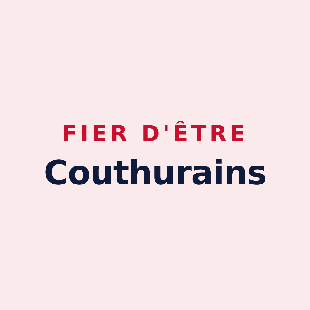 Magnet « Fier d'être Couthurains » — design pour Couthures-sur-Garonne