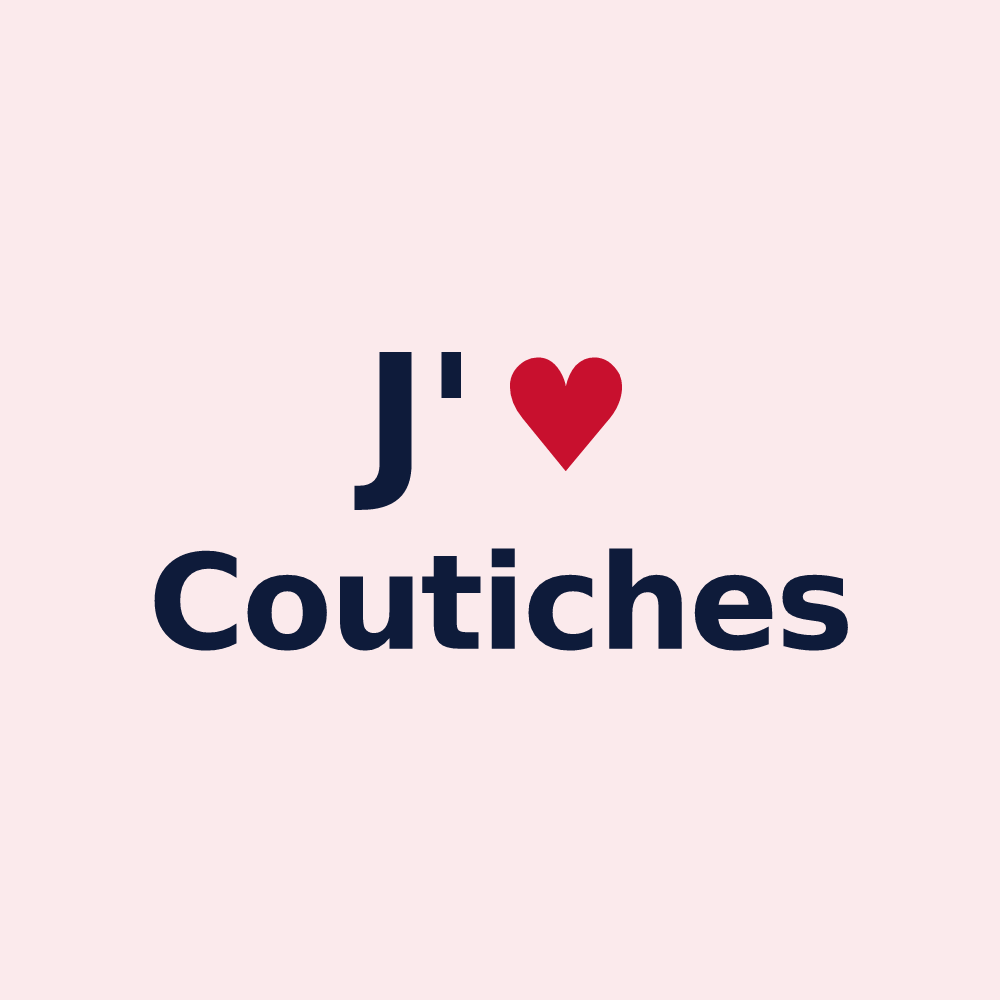 Magnet personnalisé Coutiches — design J'aime Coutiches