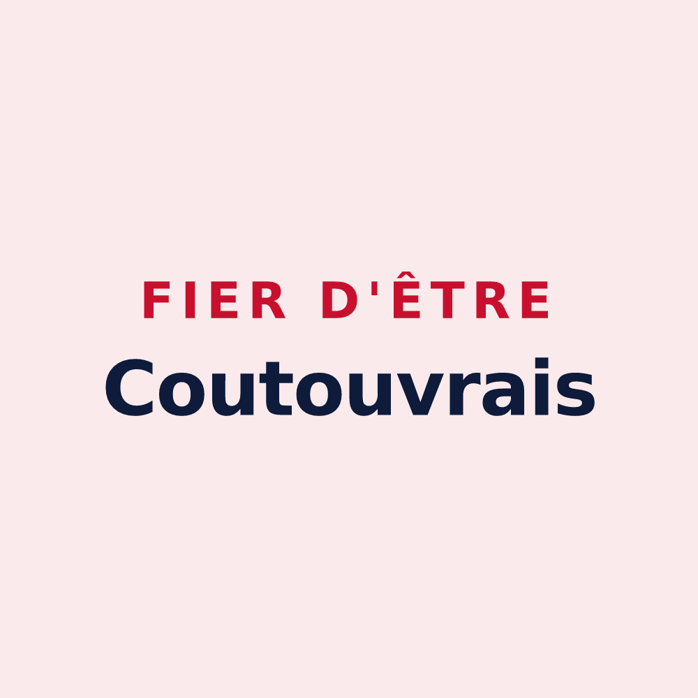 Magnet « Fier d'être Coutouvrais » — design pour Coutouvre